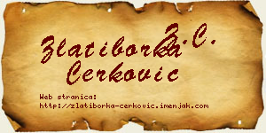 Zlatiborka Čerković vizit kartica